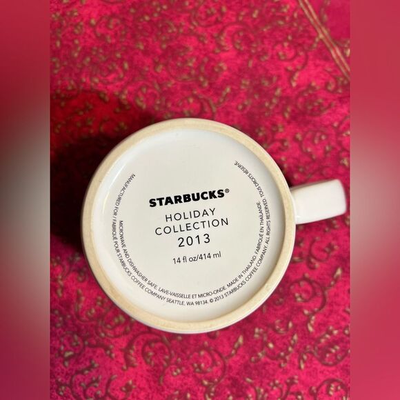 Starbucks Holiday Collection 2013 mug
White, green, gold - Picture 5 of 5